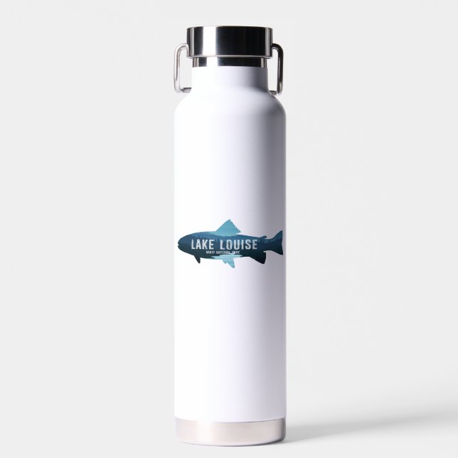 Lake Louise Banff National Park Fish Water Bottle (Front)
