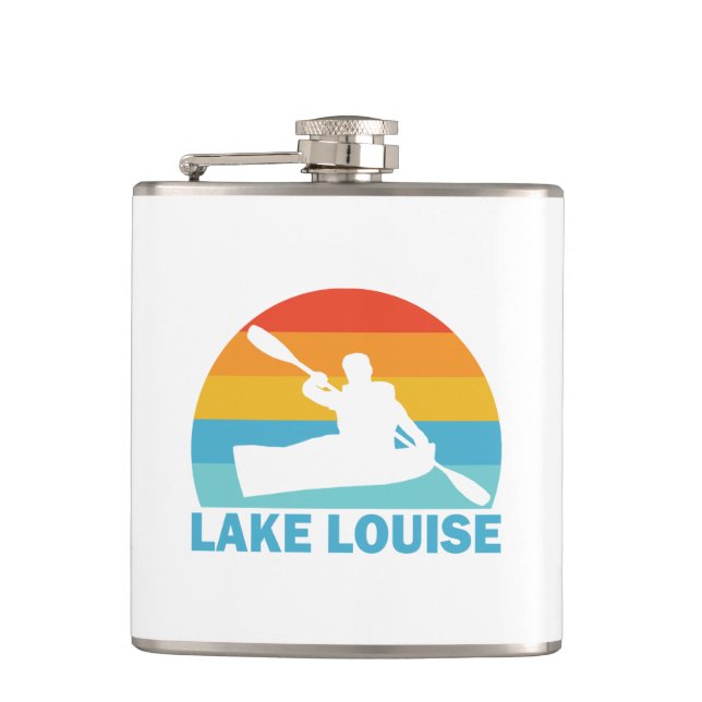 Lake Louise Banff National Park Kayak Hip Flask (Front)