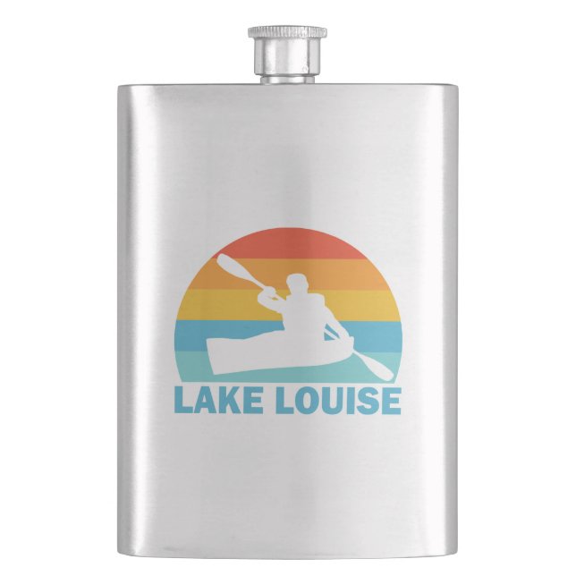 Lake Louise Banff National Park Kayak Hip Flask (Front)