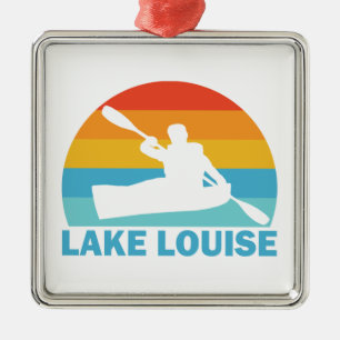 Lake Louise Banff National Park Kayak Metal Ornament