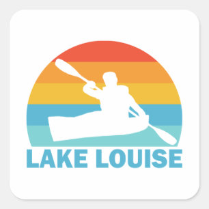 Lake Louise Banff National Park Kayak Square Sticker