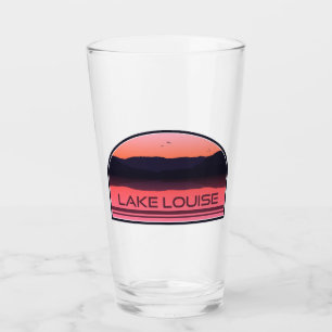 Lake Louise Banff National Park Red Sunrise Glass