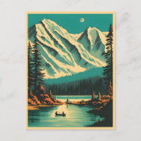 Lake Louise Banff National Park Retro Travel