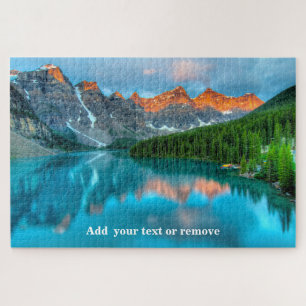Lake Louise, Canada and reflected mountains, Jigsaw Puzzle