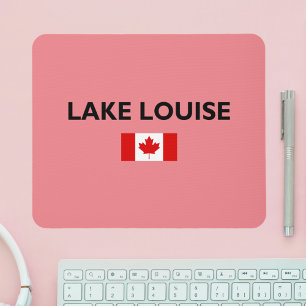 Lake Louise Canada Canadian Flag Light-Colour Mouse Pad