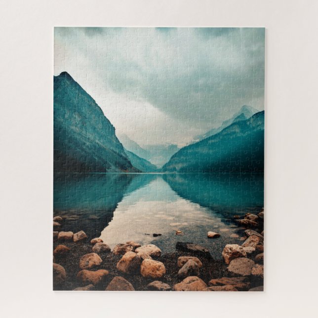 Lake Louise, Canada. Panoramic Landscape Puzzle (Vertical)