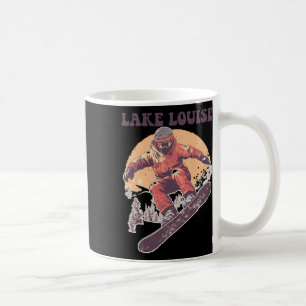 Lake Louise Canada Retro Snowboard  Coffee Mug