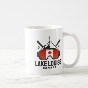 Lake Louise Canada Ski Retro Skiing Coffee Mug