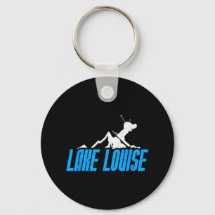 Lake Louise Skiing Snowboarding Canada Resort Dist Key Ring