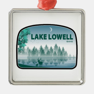Lake Lowell Idaho Deer Metal Ornament