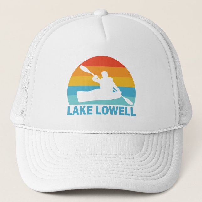 Lake Lowell Idaho Kayak Trucker Hat (Front)