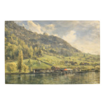 Lake Lucerne Swiss Alpine Chalet Metal Art