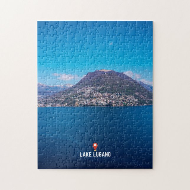  Lake Lugano in Ticino Jigsaw Puzzle (Vertical)
