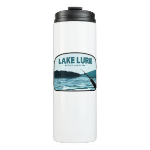 Lake Lure North Carolina Fishing Rod Thermal Tumbler