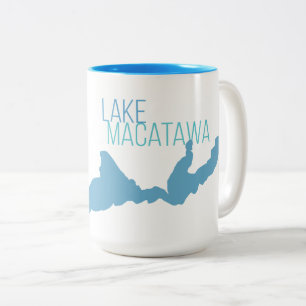 Lake Macatawa, Ottawa County, Michigan Two-Tone Coffee Mug