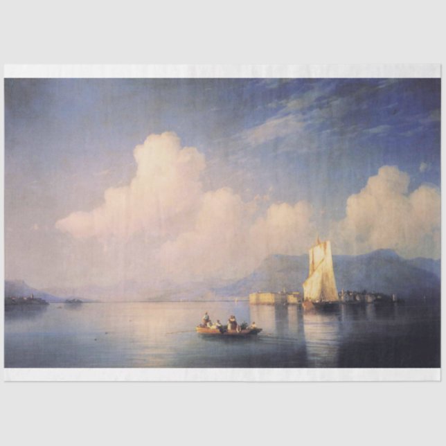 Lake Maggiore in Italy Decoupage Tissue Paper (Front)