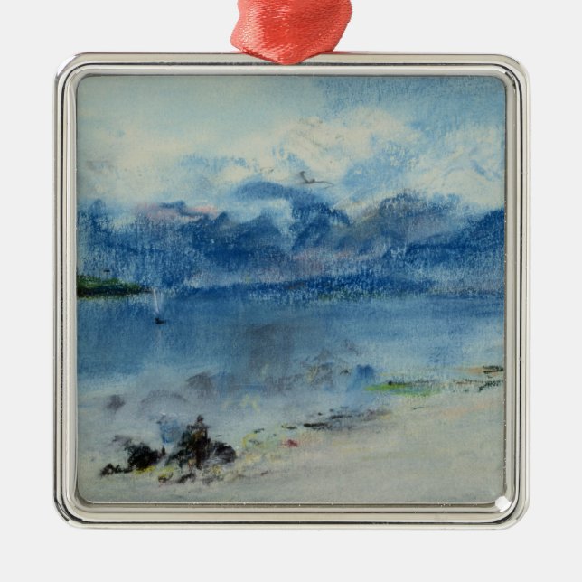 Lake Maggiore Metal Tree Decoration (Front)