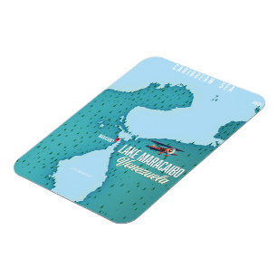 Lake Maracaibo, Venezuela map navigation. Magnet