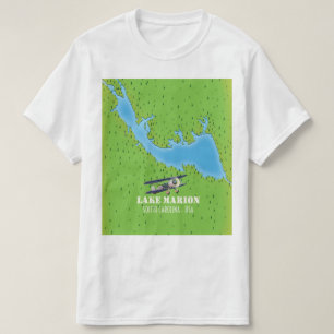 Lake marion south carolina map T-Shirt