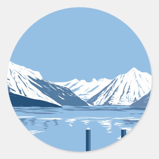 Lake McDonald Classic Round Sticker (Front)