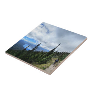 Lake McDonald frm Mt Brown - Glacier National Park Ceramic Tile