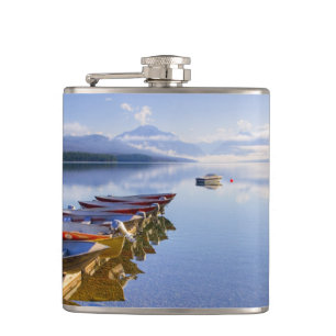 Lake McDonald, Glacier National Park, Montana, Hip Flask