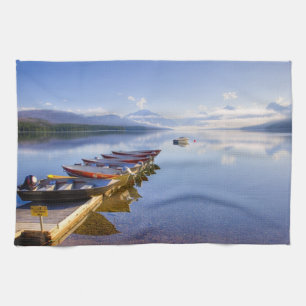 Lake McDonald, Glacier National Park, Montana, Tea Towel