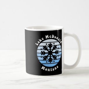 Lake Mcdonald Montana Snowflake Christmas Winter S Coffee Mug