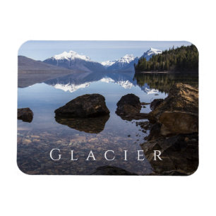 Lake McDonald, Rocky Shore, Mountains, Glacier NP Magnet