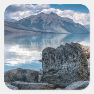 Lake McDonald Square Sticker