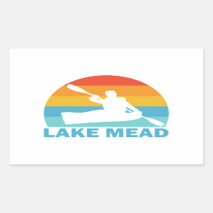 Lake Mead Nevada Arizona Kayak Rectangular Sticker