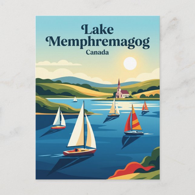 Lake Memphremagog Canada Postcard (Front)