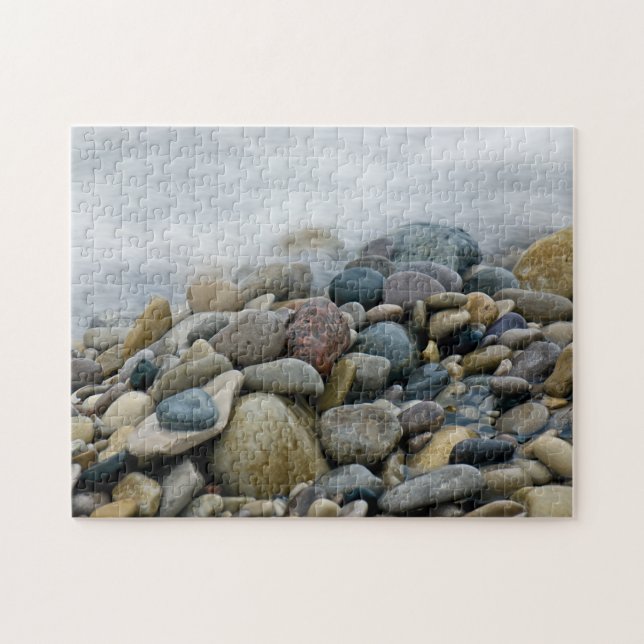 Lake Michigan Beach Stones on the Shore Jigsaw Puzzle (Horizontal)