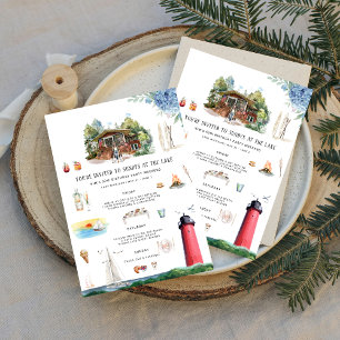 Lake Michigan   Birthday Weekend Invitation