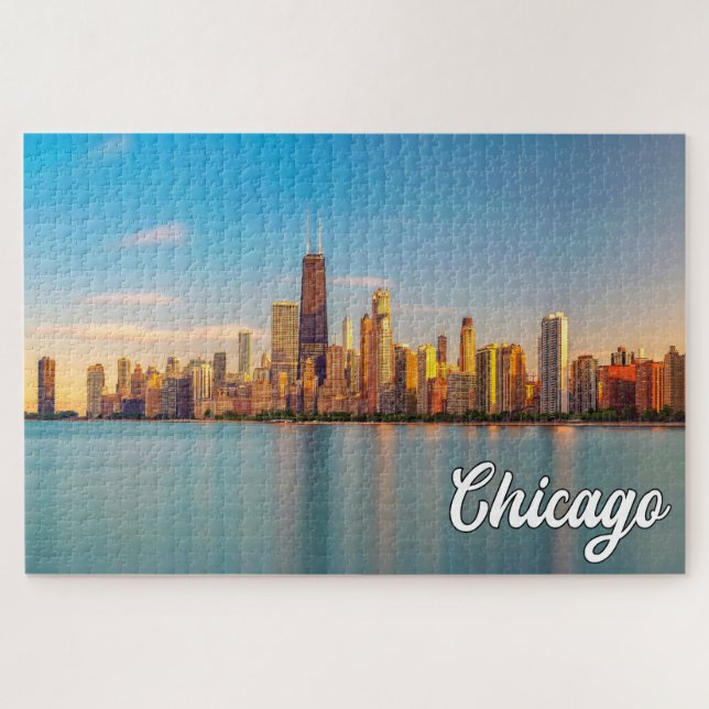 Lake Michigan, Chicago, Illinois, USA Jigsaw Puzzle (Horizontal)