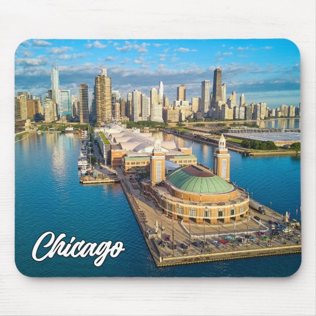 Lake Michigan, Chicago, Illinois, USA Mouse Pad (Front)