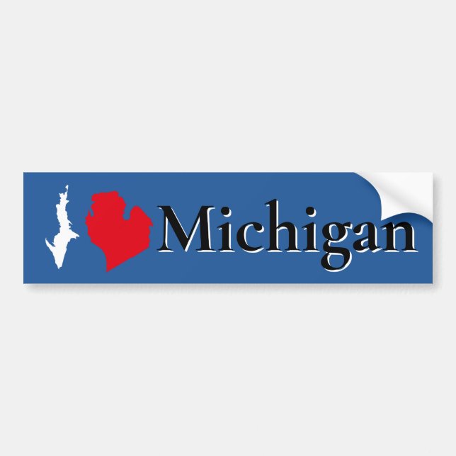 Lake Michigan - fun Great lake Sate -humour Bumper Sticker (Front)