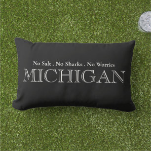 Lake Michigan Great Lake State Lumbar Cushion