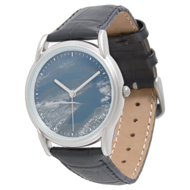 Lake Michigan, Lake Huron And State Of Michigan. Watch (Angled)