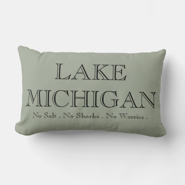Lake  Michigan Lumbar Cushion (Front)