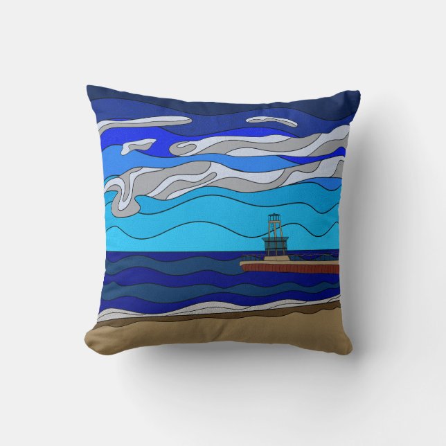 Lake Michigan - Pillow (Front)
