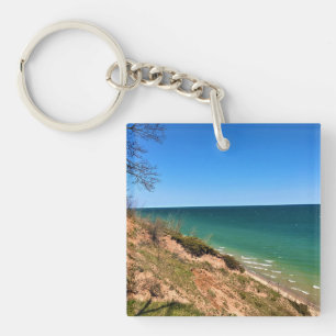 Lake Michigan, Port Washington, WI Key Ring