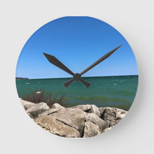 Lake Michigan, Port Washington, WI Round Clock