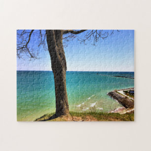 Lake Michigan, Port Washington, Wisconsin Jigsaw Puzzle