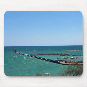 Lake Michigan, Port Washington, Wisconsin Mouse Pad