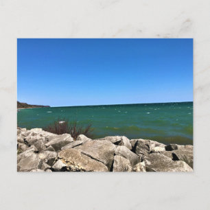 Lake Michigan, Port Washington, Wisconsin Postcard