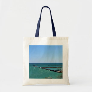 Lake Michigan, Port Washington, Wisconsin Tote Bag
