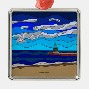 Lake Michigan - Premium Ornament (square)