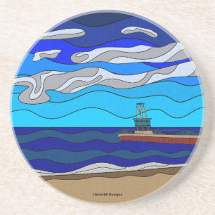 Lake Michigan - Sandstone Coaster