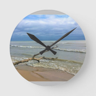 Lake Michigan, Sheboygan, Wisconsin Round Clock